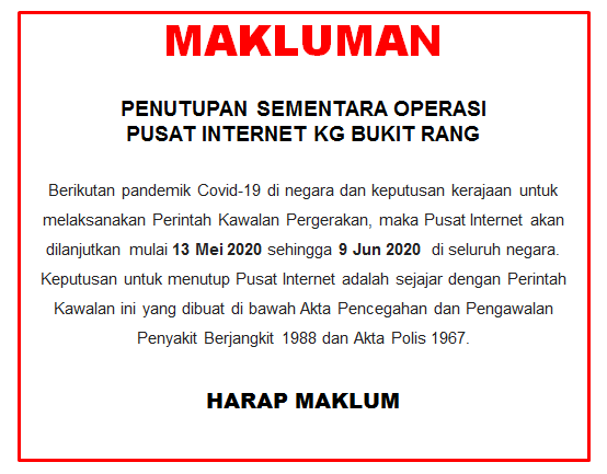 NOTIS LANJUTAN COVID